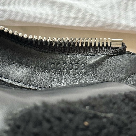 Chloe Roy Shearling-Lined Leather Black Ankle Boots Size 36.5 - Picture 10 of 14